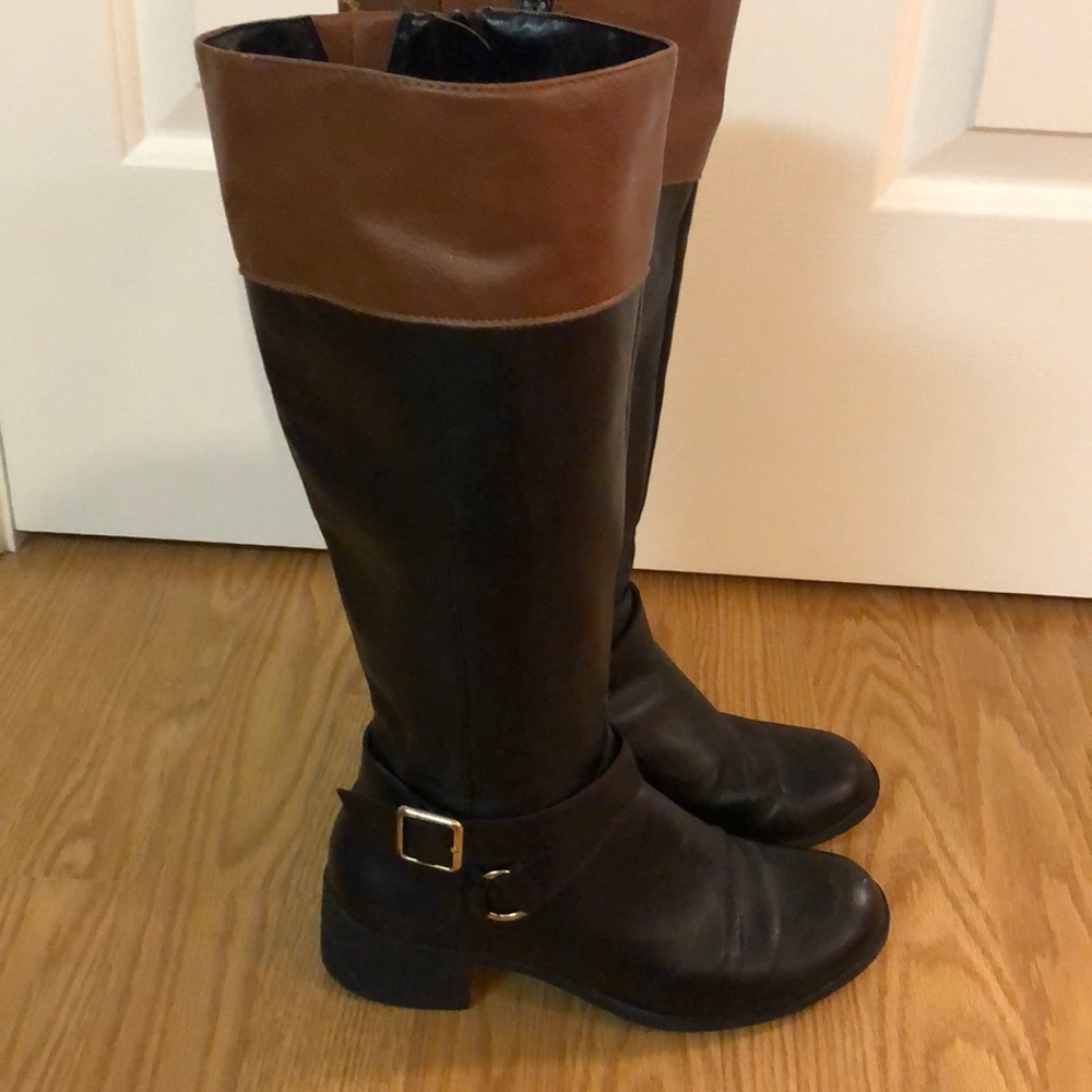 Black and brown everyday boots - Picture 2 of 3